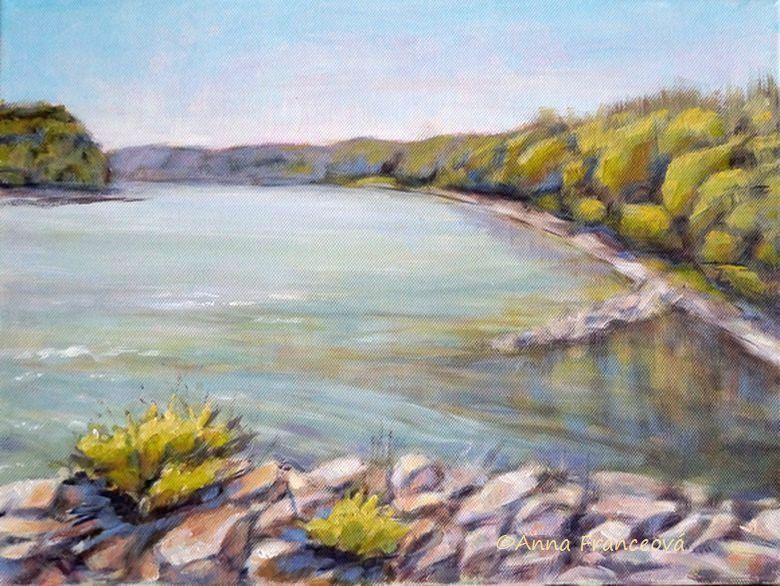 The confluence of the Danube and Moravia, Bratislava - August 19 2019